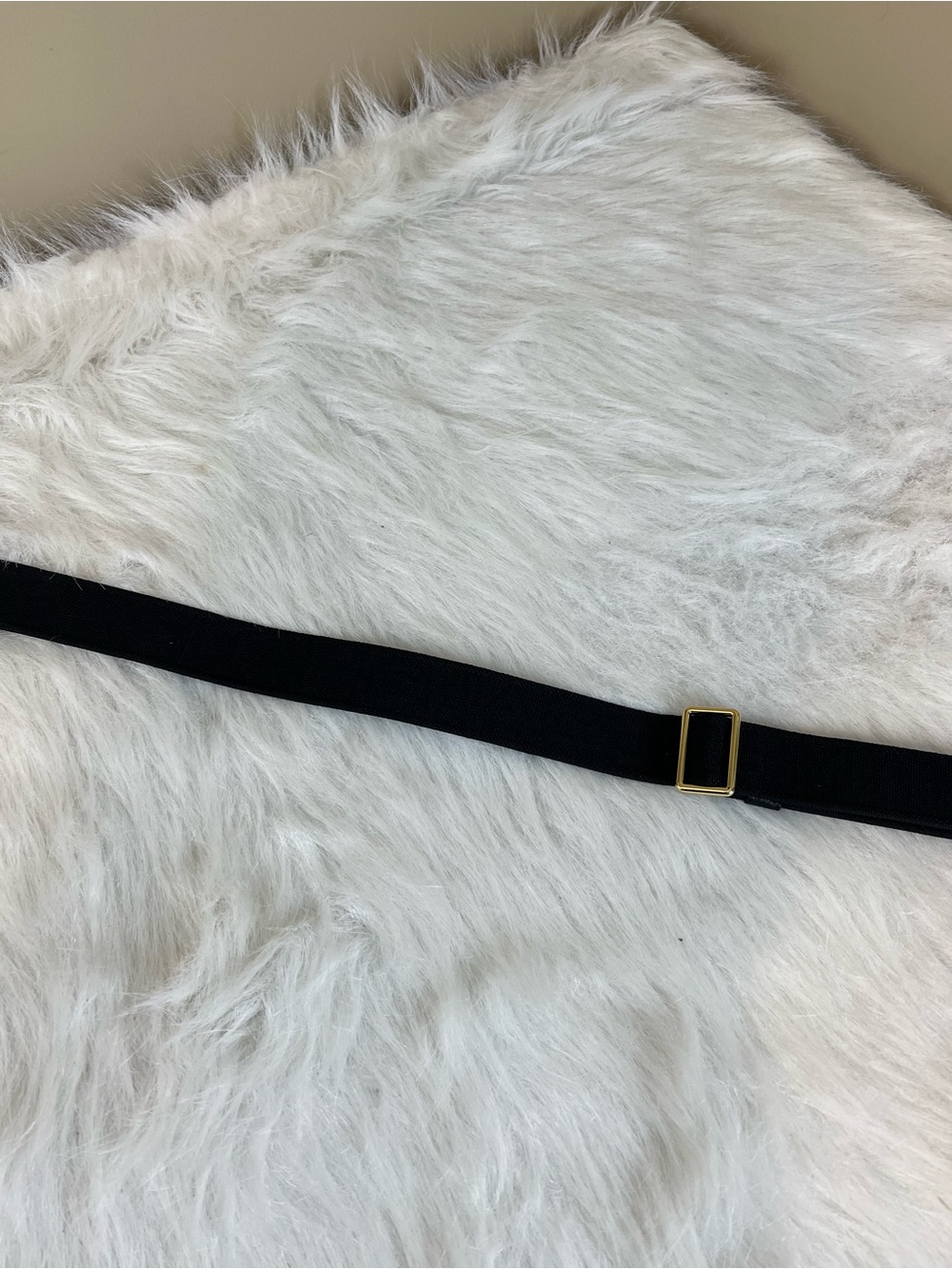 Marc Jacobs Black on black logo Strap - Wide web knit gold hardware - Picture 5 of 14